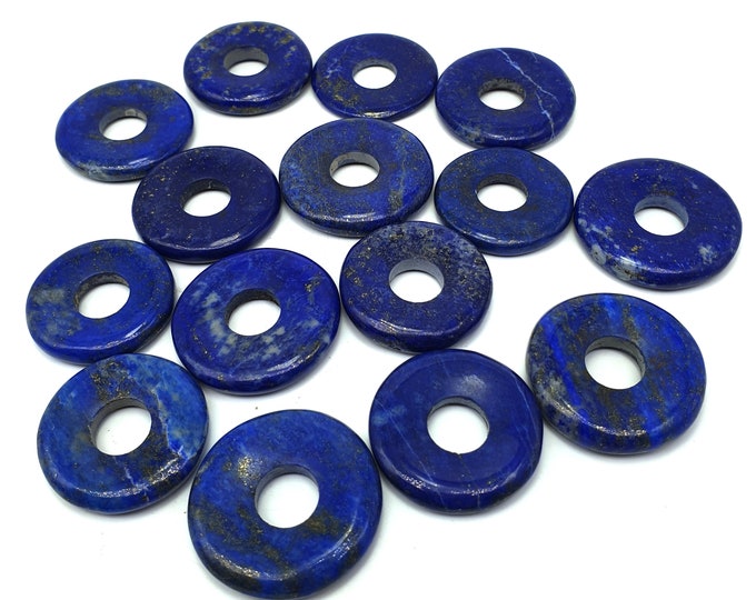 Nice Quality Lapis Lazuli Hand Made Donuts