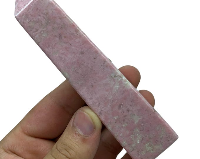 Polished Red Rhodochrosite Tower/Obelisk -Afghanistan Gemstone (234 Grams)