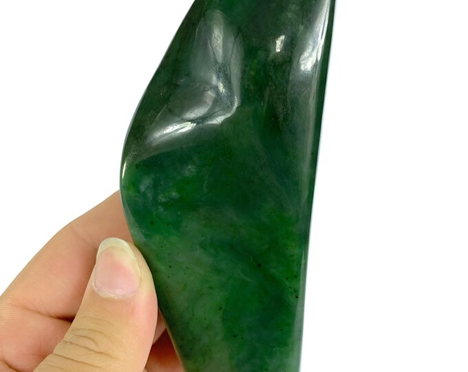 390g Best Quality Green Nephrite Jade Free Form, Nephrite Jade Free Form, Nephrite Jade Display, Nephrite, Nephrite Jade, Jade Free Form