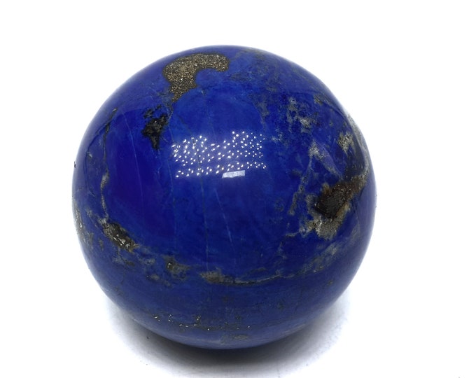 Natural Blue Lapis Lazuli Mine 4 High Grade Madani 66 mm Sphere/Ball Afghanistan