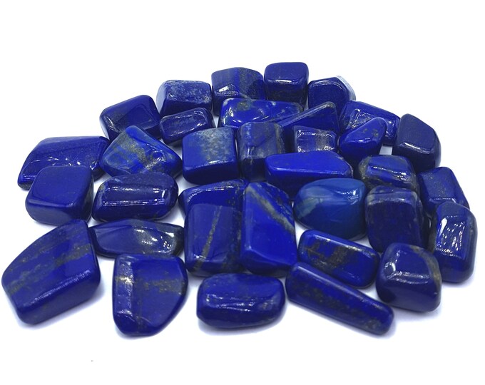 35pcs Lapis Lazuli Tumbles, Lapis Tumbles, Lapis Blue Tumbles, Lapis Tumbled, Blue Lapis Lazuli, Blue Lapis Tumbles, Lapis Lazuli 705 Grams