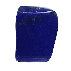 Polished Lapis Lazuli Tumble Stone: Afghanistan Gemstone (89 x 64 x 28 mm)