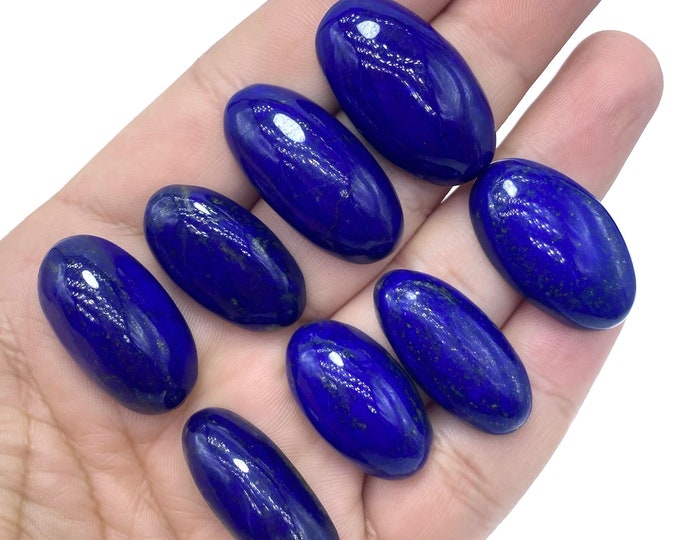 56 Grams Beautiful Blue Lapis Lazuli Oval Shape Cabochons