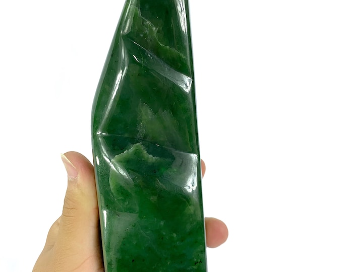 1195g Best Quality Green Nephrite Jade Free Form, Nephrite Jade Free Form, Nephrite Jade Display, Nephrite, Nephrite Jade, Jade Free Form