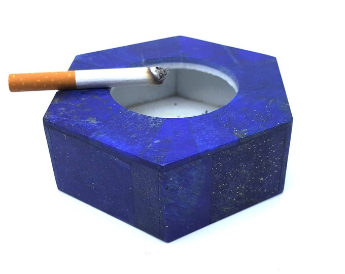 Lapis Lazuli Ashtrays Handcrafts 37 x 96 mm