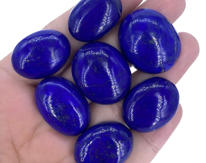 78 Grams Beautiful Blue Lapis Lazuli Oval Shape Cabochons