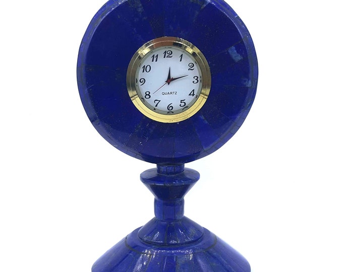 Lapis Lazuli Table Clock 8 x 10 Inches