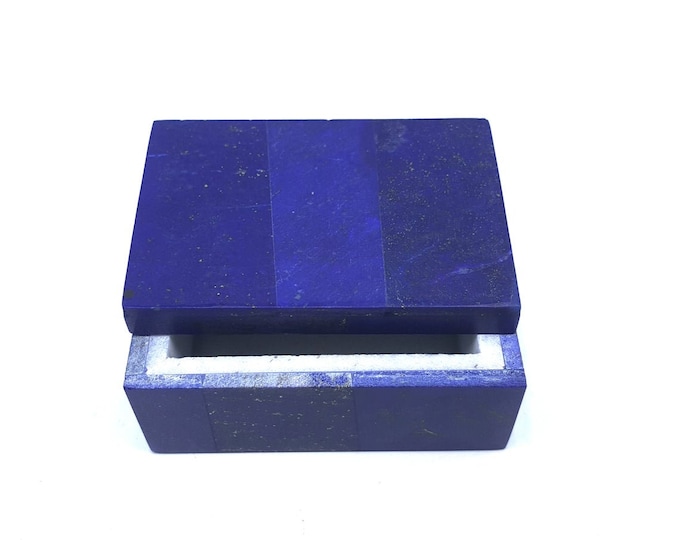 Beautiful Lapis Lazuli Jewellery Box 68 x 45 mm