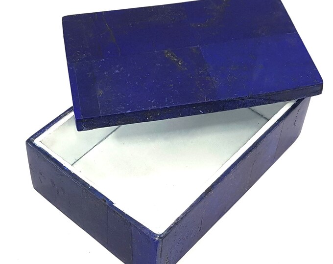 950 Grams Top Quality Lapis Lazuli Rectangle Box, Lapis Box ,Lapis Lazuli Box