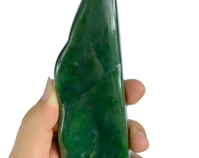 455g Great Quality Green Nephrite Jade Free Form, Nephrite Jade Free Form, Nephrite Jade Display, Nephrite, Nephrite Jade, Jade Free Form