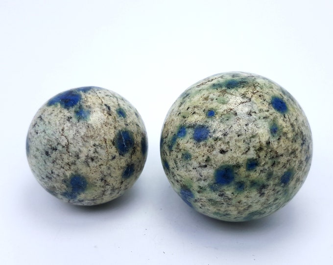 Nice Quality 37 & 31 mm K2 Japer Sphere With Full Blue Dots