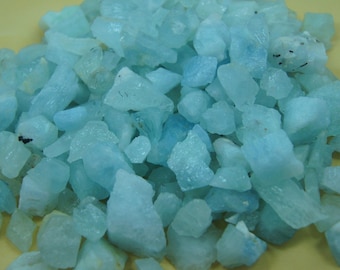 370 Grams Sky Blue Aquamarine Rough - Raw Crystal Stone
