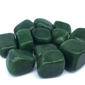 Nephrite Jade Green Tumbles: Afghan Precious Stones (450 Grams)