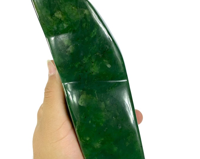 845g Best Quality Green Nephrite Jade Free Form, Nephrite Jade Free Form, Nephrite Jade Display, Nephrite, Nephrite Jade, Jade Free Form