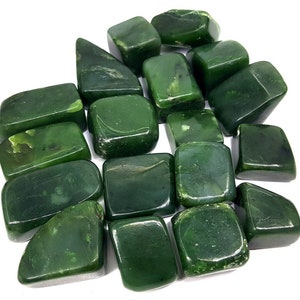 530 Grams Green Nephrite Jade Tumbles - Afghanistan