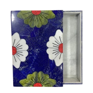 Lapis Lazuli Jewelry Box: Natural Stone Decoration, Afghanistan Origin