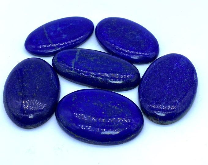 135 Grams Beautiful Blue Lapis Lazuli Oval Shape Cabochons