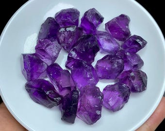 108g Purple Raw Amethyst Lot: South African Rough Crystals