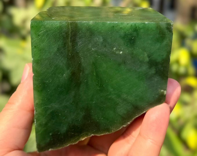 1338 Grams Best Quality Green Color Nephrite Jade Cube, Jade Stone, Jade Cube, Nephrite Jade, Nephrite Cube, Nephrite Jade Cubic, Green Jade