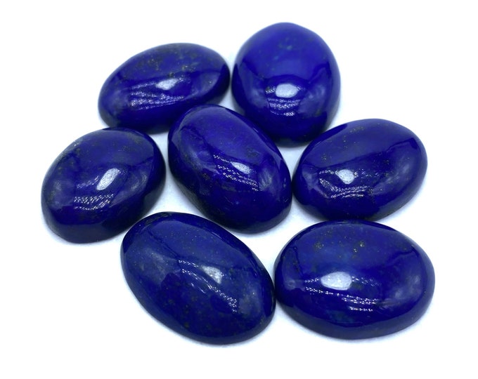 Best AAA Quality Lapis Lazuli Pair Cabochons, Lapis Cabochons 37 Grams