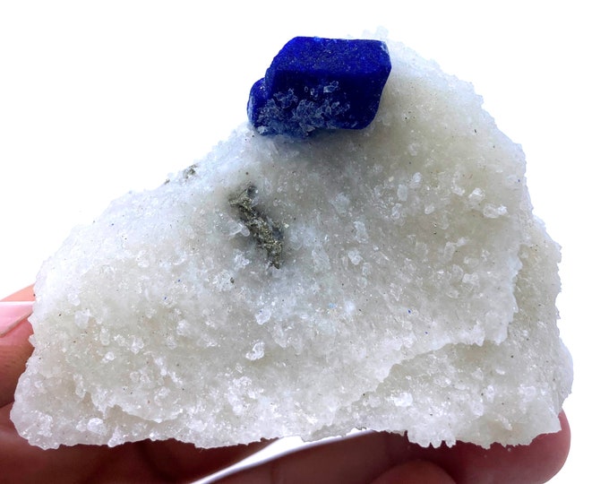 164g Beautiful Lapis Lazurite Crystal On Matrix Specimen, Lapis Lazurite, Lazurite Specimen, Lazurite On Matrix, Lapis Lazurite Specimen