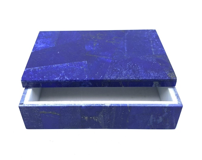 Lapis Lazuli Beauiful Jewellery Box 150mm x 98mm