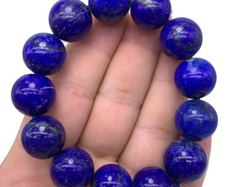 Lapis Lazuli Beads Bracelet: Healing Stone Jewelry, Afghanistan Origin