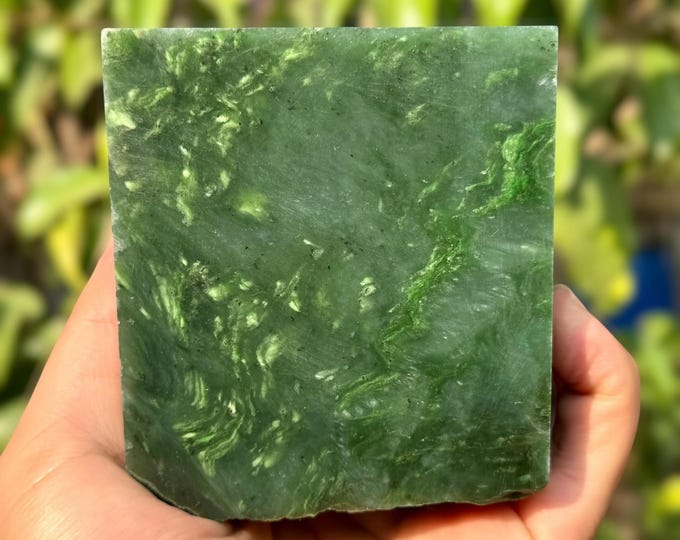 1.79 Kg Best Quality Green Color Nephrite Jade Cube, Jade Stone, Jade Cube, Nephrite Jade, Nephrite Cube, Nephrite Jade Cubic, Green Jade