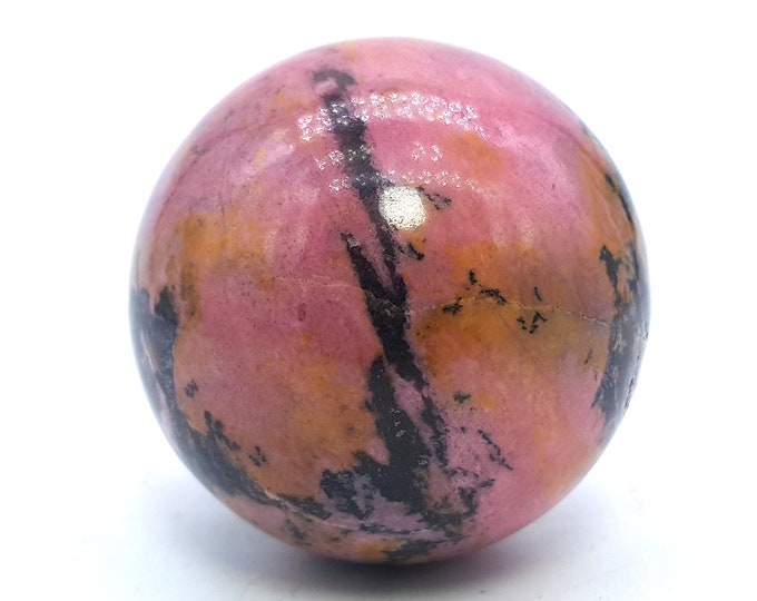 410 Grams Pink Color Best Quality Rhodonite Sphere 60mm