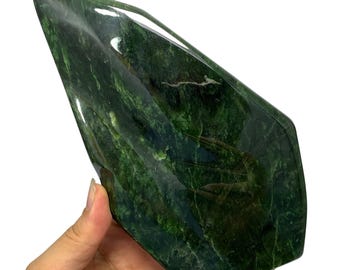 AAA Quality Green Nephrite Jade Free Form Display (1.9Kg)
