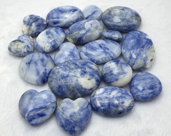 850 Grams Beautiful Blue Color Afghanite Palms And Hearts