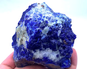 Blue Lapis Lazurite Specimen: 685 Grams, Afghanistan Mineral