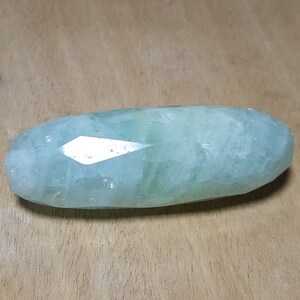 Sky Blue Aquamarine Facet Fore Head Massage 234 Grams