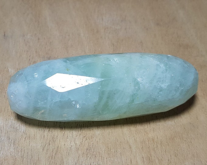 Sky Blue Aquamarine Facet Fore Head Massage 234 Grams