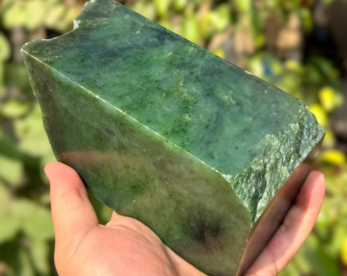 2.45 Kg Best Quality Green Color Nephrite Jade Cube, Jade Stone, Jade Cube, Nephrite Jade, Nephrite Cube, Nephrite Jade Cubic, Green Jade