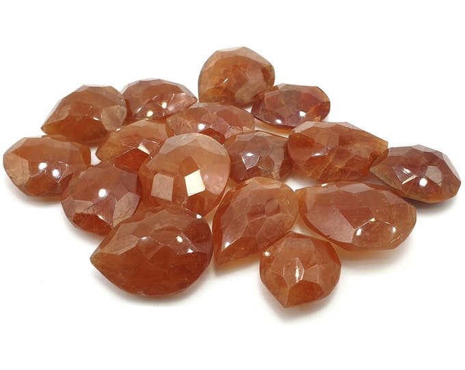 Red Color Spessartine Garnet Facet Eye Drops 900 Cts