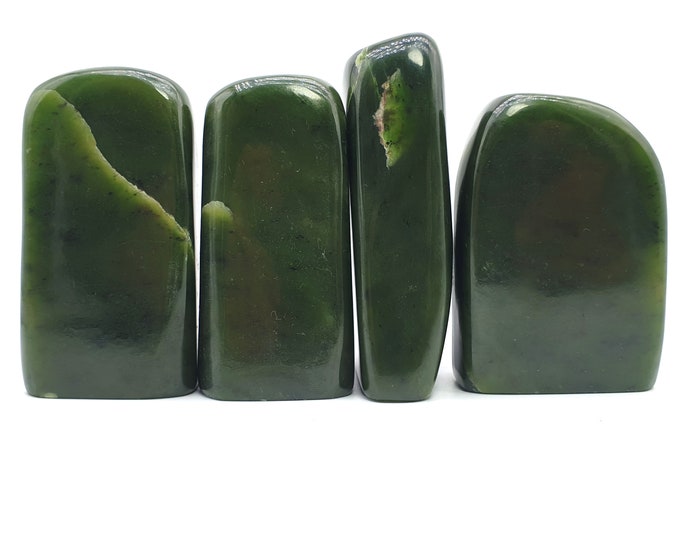Green Color Nephrite Jade Free Forms Tumbles 1149 Grams