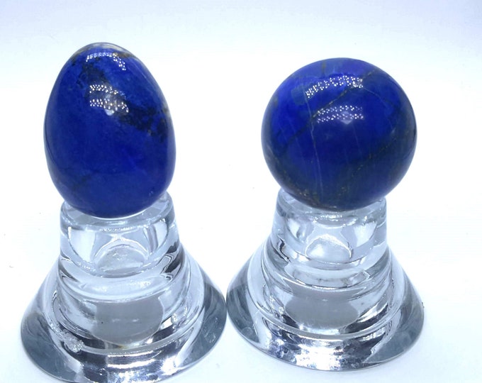 Lapis Lazuli Beautiful High Quality Madani 60 mm Egg And 54 mm Sphere