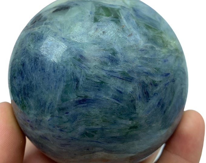 Blue Kyanite Sphere: Afghanistan Crystal Ball (86 mm, 1200 Grams)