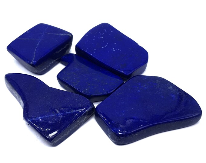 Lapis Lazuli High Quality Free Form Tumble 5 pieces