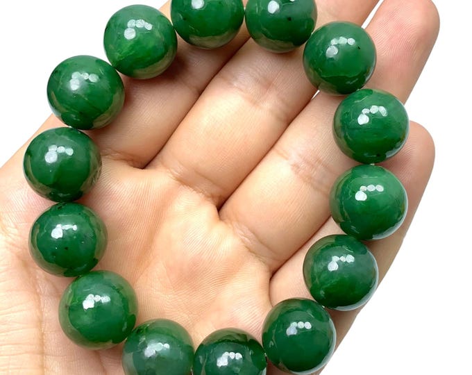 AAA Top Green Best Quality Nephrite Jade Bracelet, Nephrite Jade Bracelet, Green Nephrite Jade Bracelet, Green Jade Bracelet, Nephrite Jade