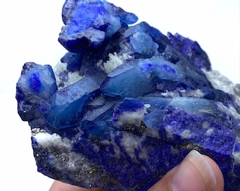 Blue Afghanite Crystal Specimen, 660g, Afghanistan Mineral