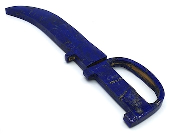 Lapis Lazuli Sword: Polished Gemstone Display (400 Grams)