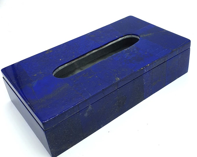 Top Quality Beautiful Lapis Lazuli Hand Crafted Tissue Paper Box