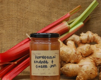 Homemade Rhubarb Jam *New Season 2024* Homegrown Rhubarb Jam Varieties; Ginger, Lemon, Vanilla