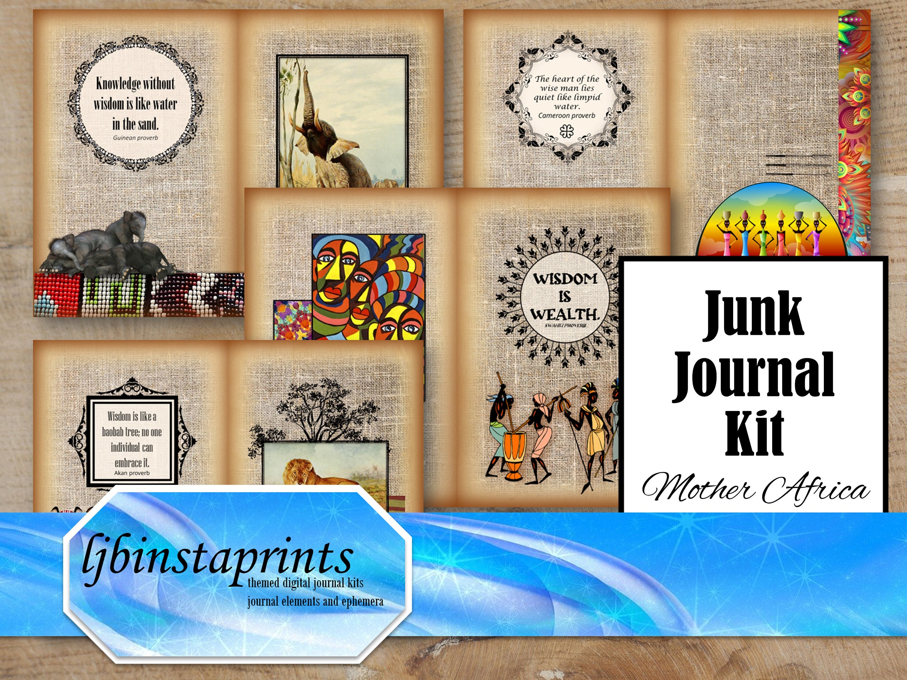 Discover The Woods Large Junk Journal Kit With Video Tutorial, Junk Journal  Supplies, Junk Journal Ephemera, Junk Journal Printables, 002134