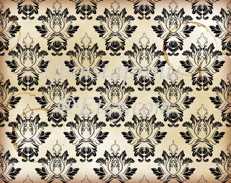 Victorian Print Paper Journal Paper Junk Journal Background Papers Instant Download Junk Journal Supply