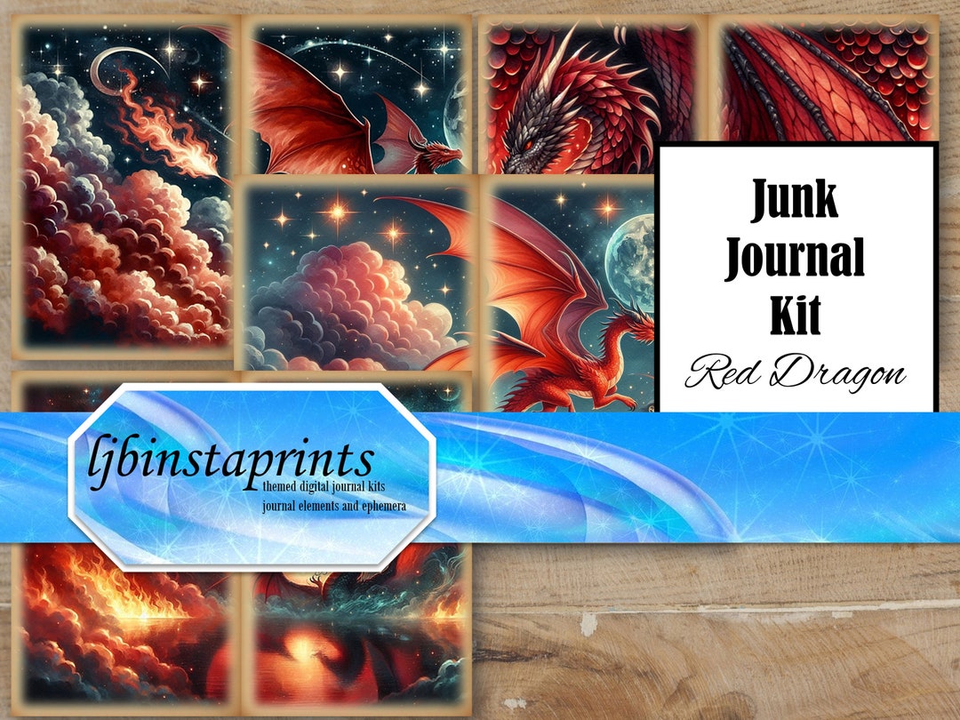 Dragon Journal Kit, Mystical Journal Kit, Dragon Theme Journal Kit ...