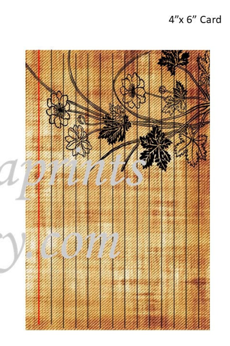 Floral Index Cards Printable Index Cards Digital Index Etsy