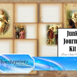Human Characteristics Junk Journal Kit: Vintage Illustrations (Digital Download)